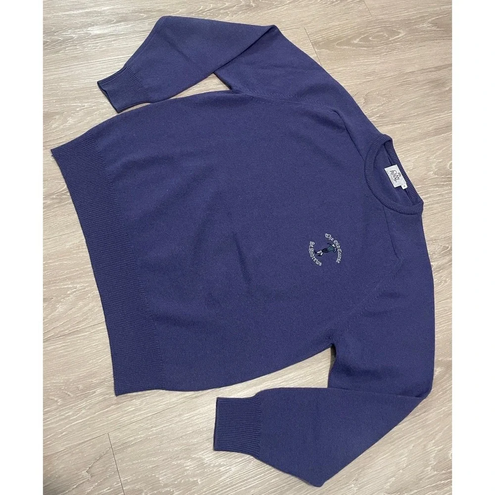 Vintage Scotland 100% Wool Clan Royal St.Andrews Mens Medium Sweater
